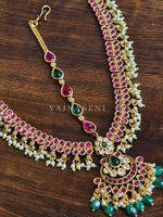 Load image into Gallery viewer, Mathapatti - BRINDHA (Rani x Green)
