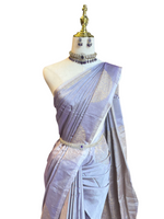 Load image into Gallery viewer, Soft Silk Borderless Mandala Saree - Ash Purple
