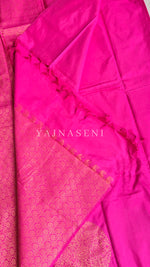 Load image into Gallery viewer, Soft Silk Borderless Mandala Saree - Sweet Pink
