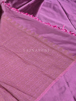 Load image into Gallery viewer, Soft Silk Borderless Mandala Saree - Grape
