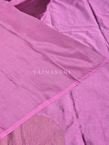 Soft Silk Borderless Mandala Saree - Grape