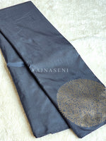 Load image into Gallery viewer, Soft Silk Borderless Mandala Saree - Jet Black
