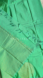 Load image into Gallery viewer, Soft Silk Borderless Mandala Saree - Spring Green
