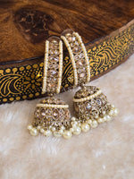 Load image into Gallery viewer, NIKITHA Jhumkas (Champagne)
