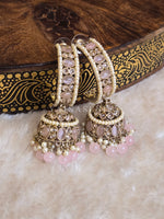 Load image into Gallery viewer, NIKITHA Jhumkas (Pink)
