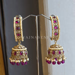 Load image into Gallery viewer, NIKITHA Jhumkas (Purple)

