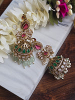 Load image into Gallery viewer, MASTANI Jhumkas (Rani x Green)
