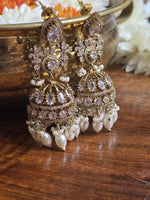 Load image into Gallery viewer, MASTANI Jhumkas (White)
