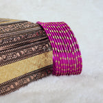 Load image into Gallery viewer, Metallic x Dot Bangles - Hot Pink
