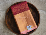 Load image into Gallery viewer, WILD ROSE WEAVE - Pure Kanjivaram Silk Saree with Gold Zari
