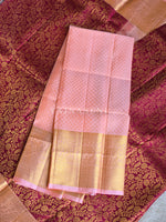 Load image into Gallery viewer, WILD ROSE WEAVE - Pure Kanjivaram Silk Saree with Gold Zari

