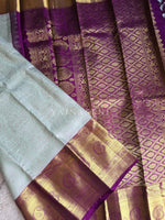 Load image into Gallery viewer, BREEZY BERRY - Pure Kanjivaram Silk Saree with Gold and Light Gold Zari
