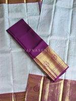 Load image into Gallery viewer, BREEZY BERRY - Pure Kanjivaram Silk Saree with Gold and Light Gold Zari
