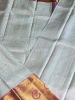 Load image into Gallery viewer, BREEZY BERRY - Pure Kanjivaram Silk Saree with Gold and Light Gold Zari

