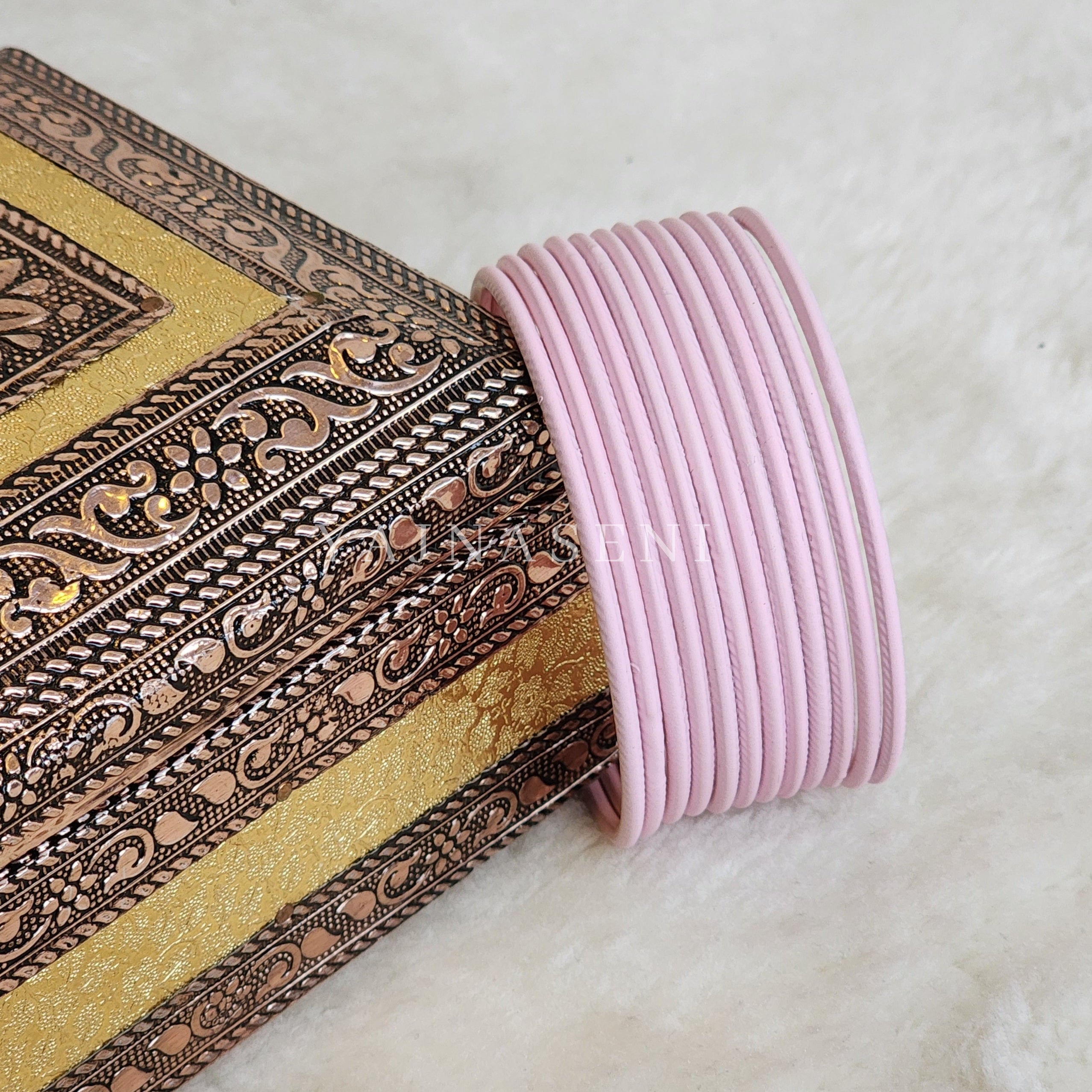 Matte Bangles - Pastel Pink