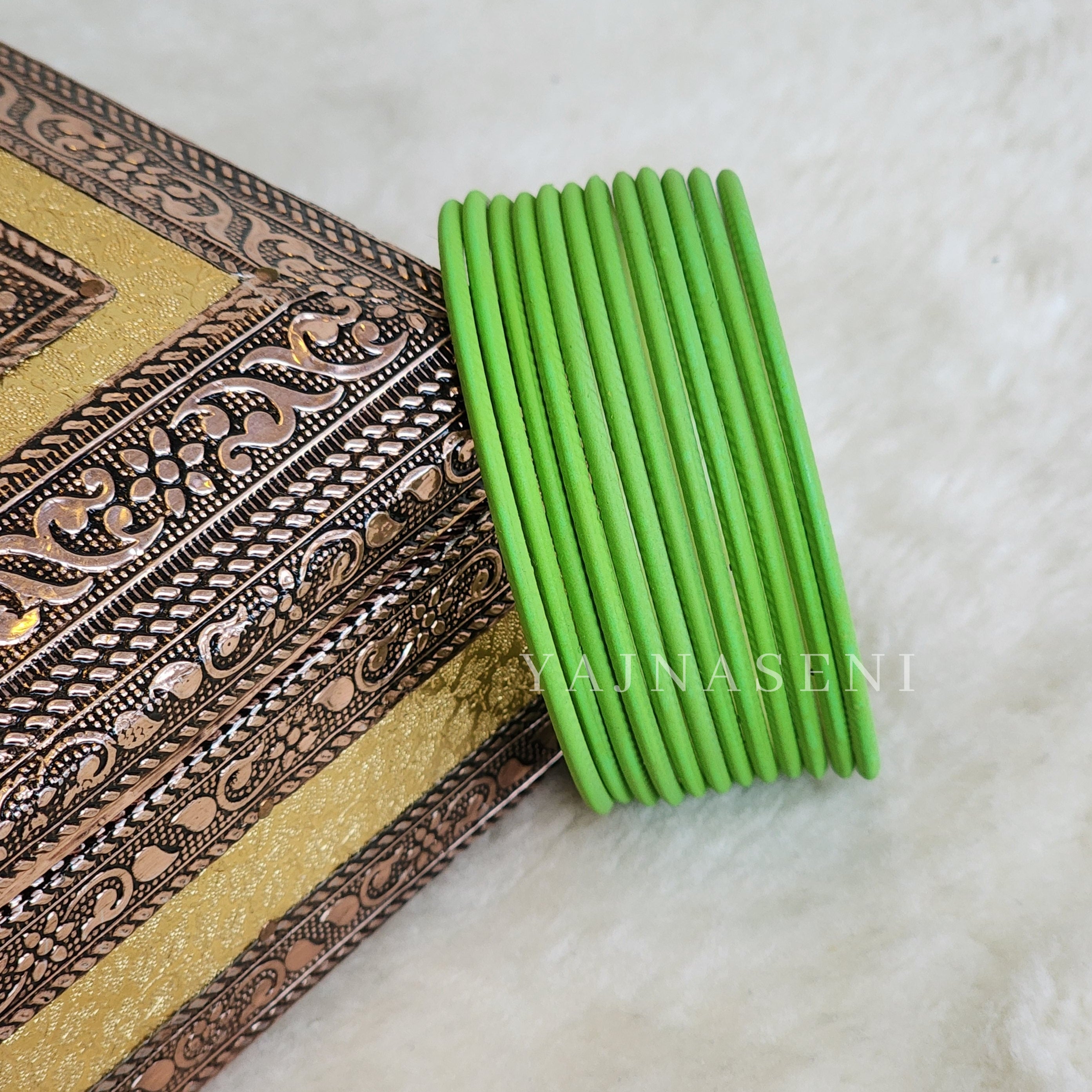 Matte Bangles - Apple Green