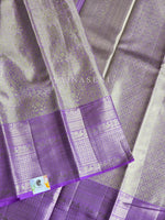 Load image into Gallery viewer, DREAMSHADE DRAPE - Pure Kanjivaram Silk Saree with Light Gold Zari
