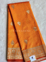 Load image into Gallery viewer, Soft Semi Silk Saree - Orange
