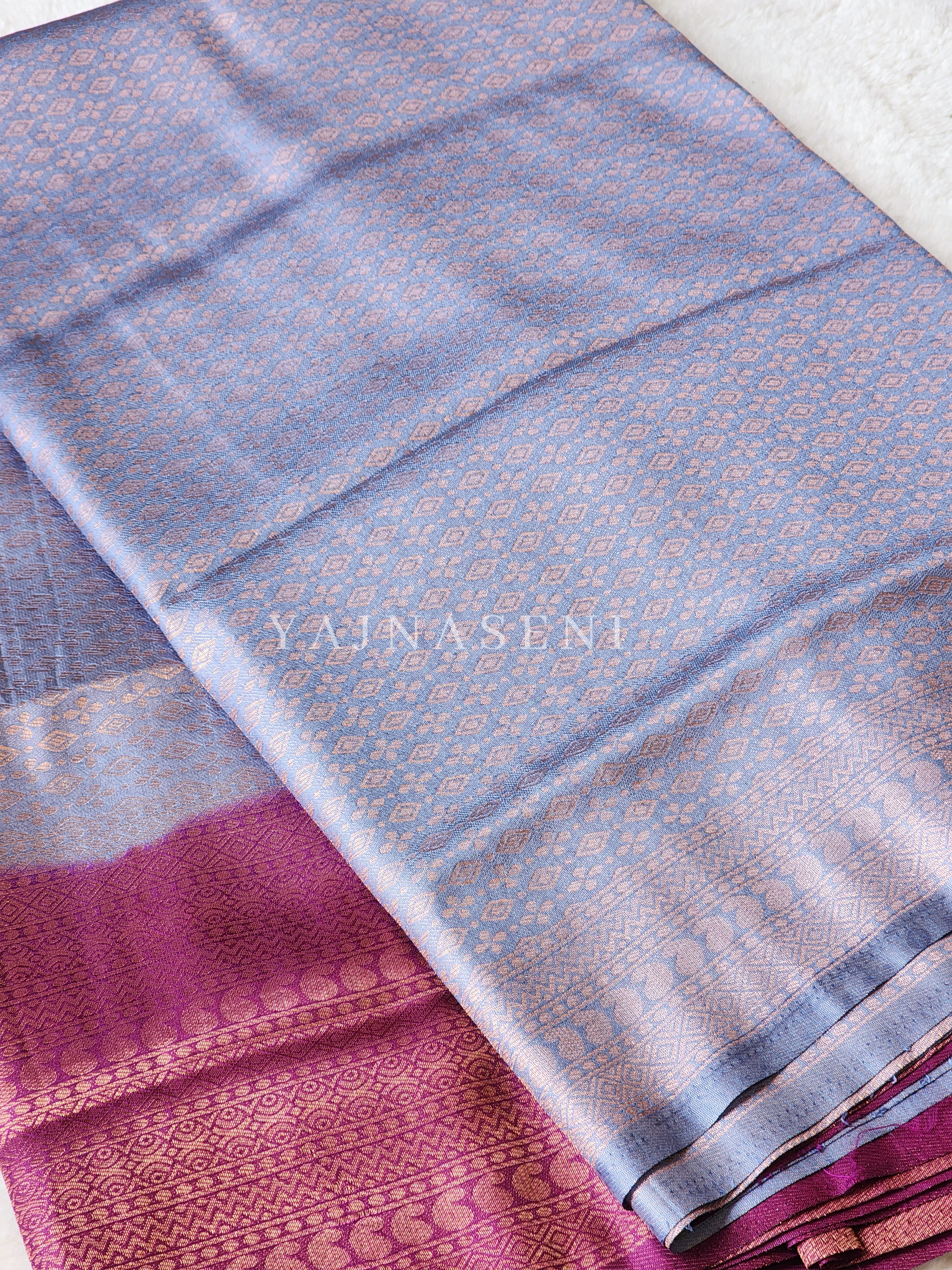 Kubera Pattu - Ash Purple x Plum