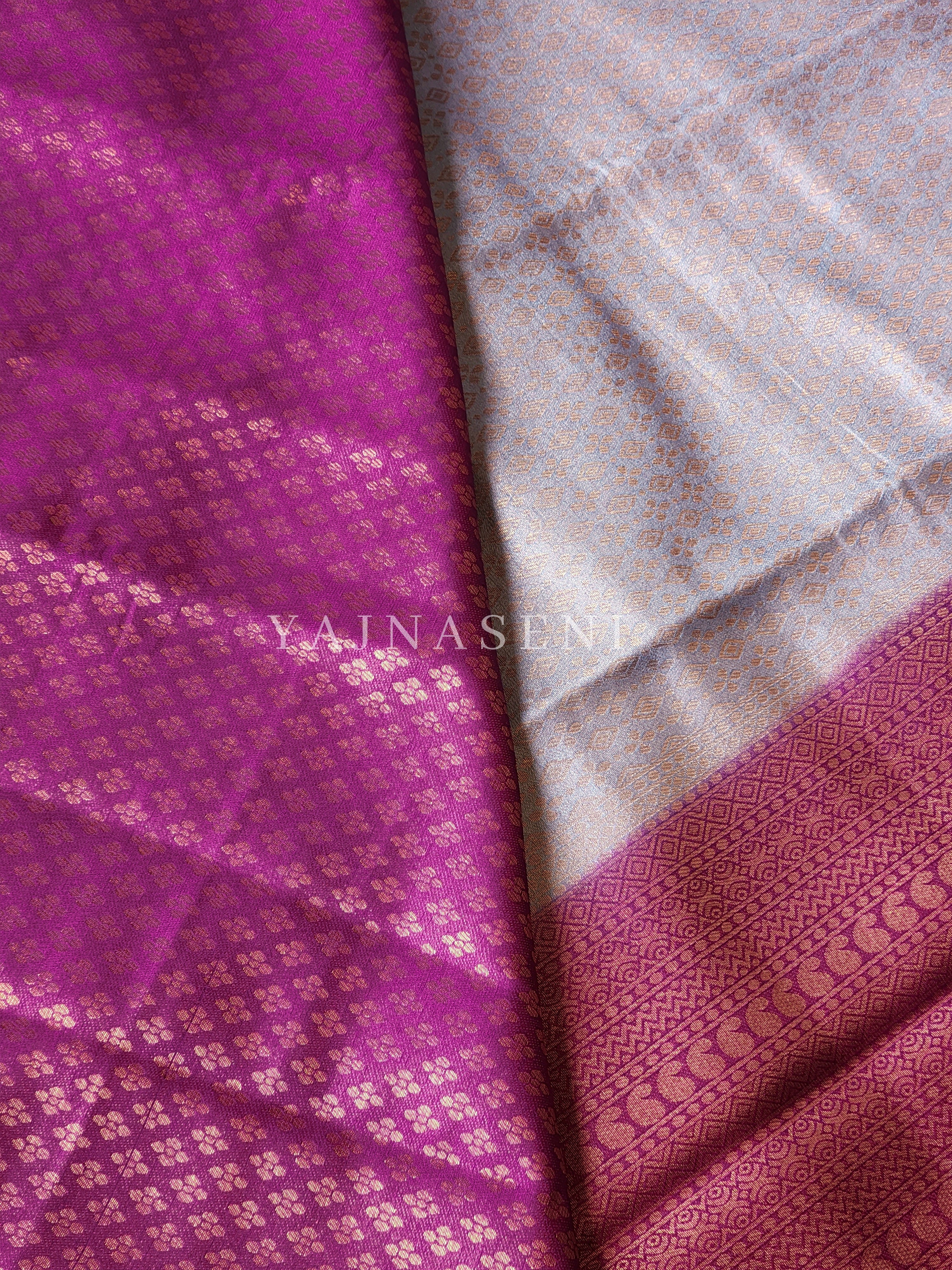 Kubera Pattu - Ash Purple x Plum