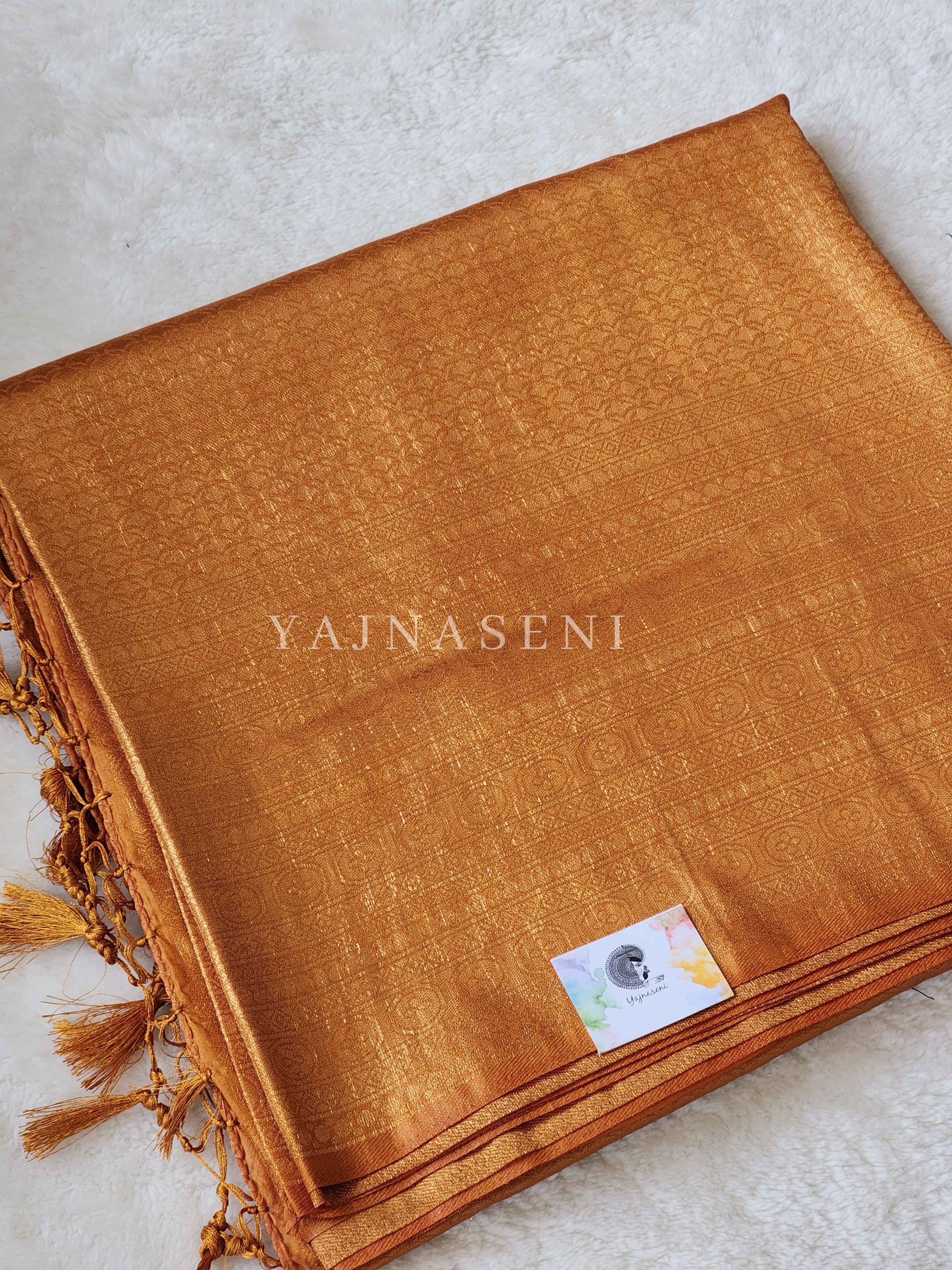 Kubera Pattu Saree - Dark Mustard