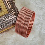 Load image into Gallery viewer, Solid Colour Metallic Bangles - Rosegold

