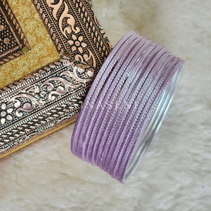 Solid Colour Metallic Bangles - Lilac