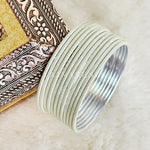 Load image into Gallery viewer, Solid Colour Metallic Bangles - Snowflake
