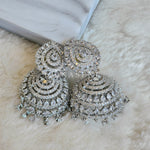 Load image into Gallery viewer, NIHARIKA jhumkas (Silver)
