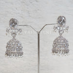 Load image into Gallery viewer, AALIYAH jhumkas (Silver)
