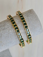 Load image into Gallery viewer, RITHIKA - pair of bangles (Green)
