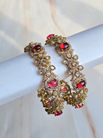 Load image into Gallery viewer, ANAMIKA - pair of bangles (Ruby)
