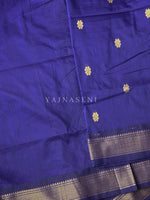 Load image into Gallery viewer, Maheswari Series : Kalyani Cotton Saree - Gold Zari : Deep Royal Blue
