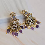 Load image into Gallery viewer, JAHANARA Jhumkas (Purple)

