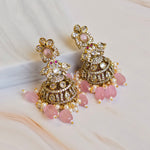 Load image into Gallery viewer, JAHANARA Jhumkas (Pink)
