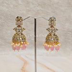 Load image into Gallery viewer, JAHANARA Jhumkas (Pink)
