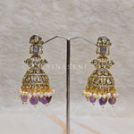 Load image into Gallery viewer, JAHANARA Jhumkas (Purple)
