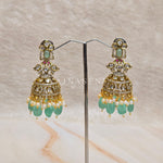 Load image into Gallery viewer, JAHANARA Jhumkas (Mint)
