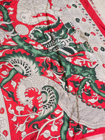 Load image into Gallery viewer, Blended Cotton Saree : Green Raag
