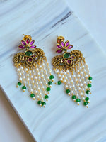 Load image into Gallery viewer, ASHWINI earrings (Rani x Green)
