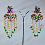 Load image into Gallery viewer, ASHWINI earrings (Rani x Green)
