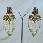 Load image into Gallery viewer, ASHWINI earrings (Rani x Mint)
