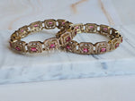 Load image into Gallery viewer, ZENIA - pair of bangles (Ruby)
