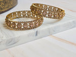 Load image into Gallery viewer, TASHI - pair of bangles (Rose Quartz)
