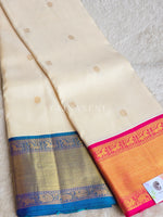 Load image into Gallery viewer, ROYAL HARMONY - Pure Kanjivaram Silk Saree with Gold Zari
