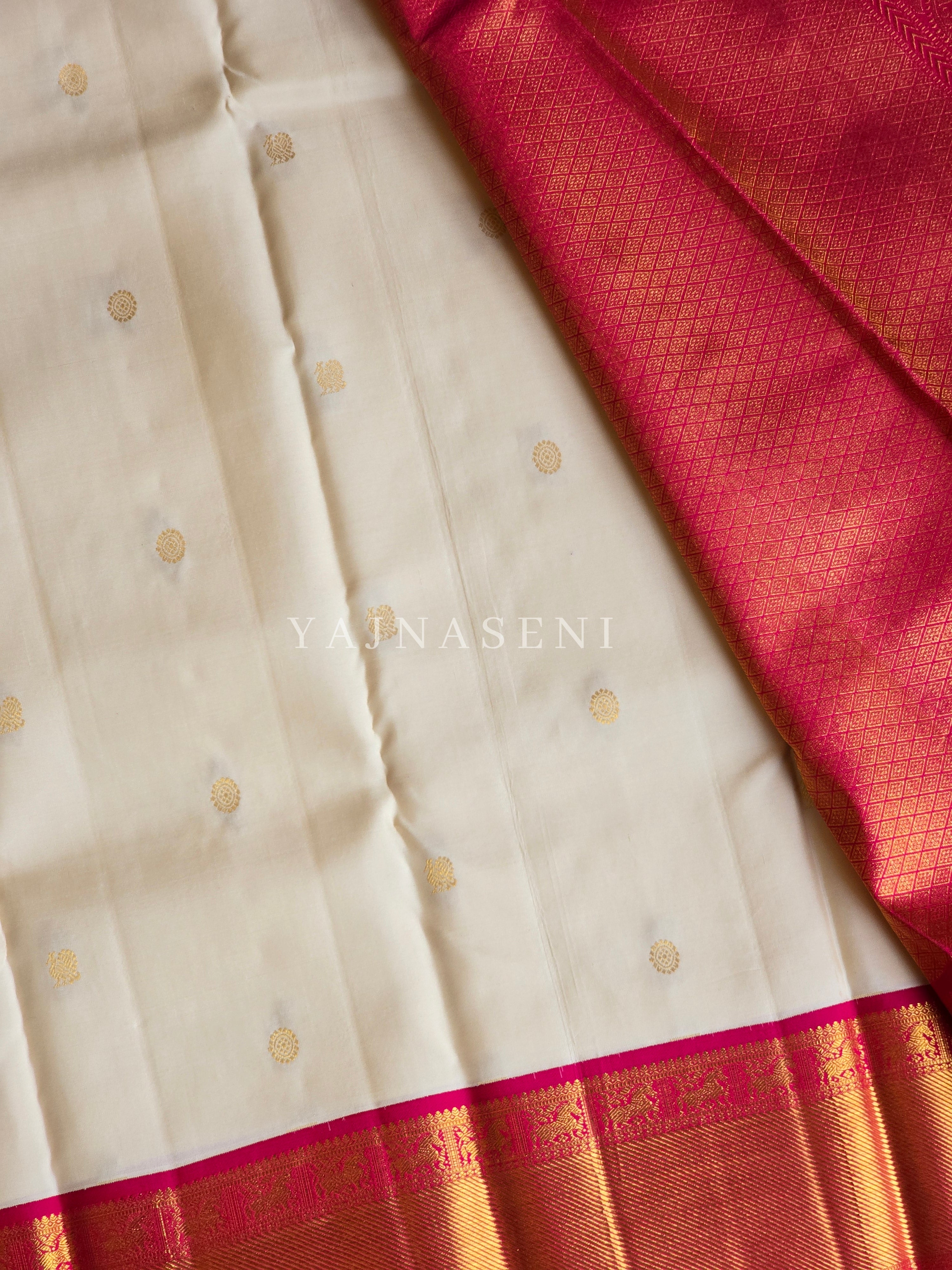 ROYAL HARMONY - Pure Kanjivaram Silk Saree with Gold Zari