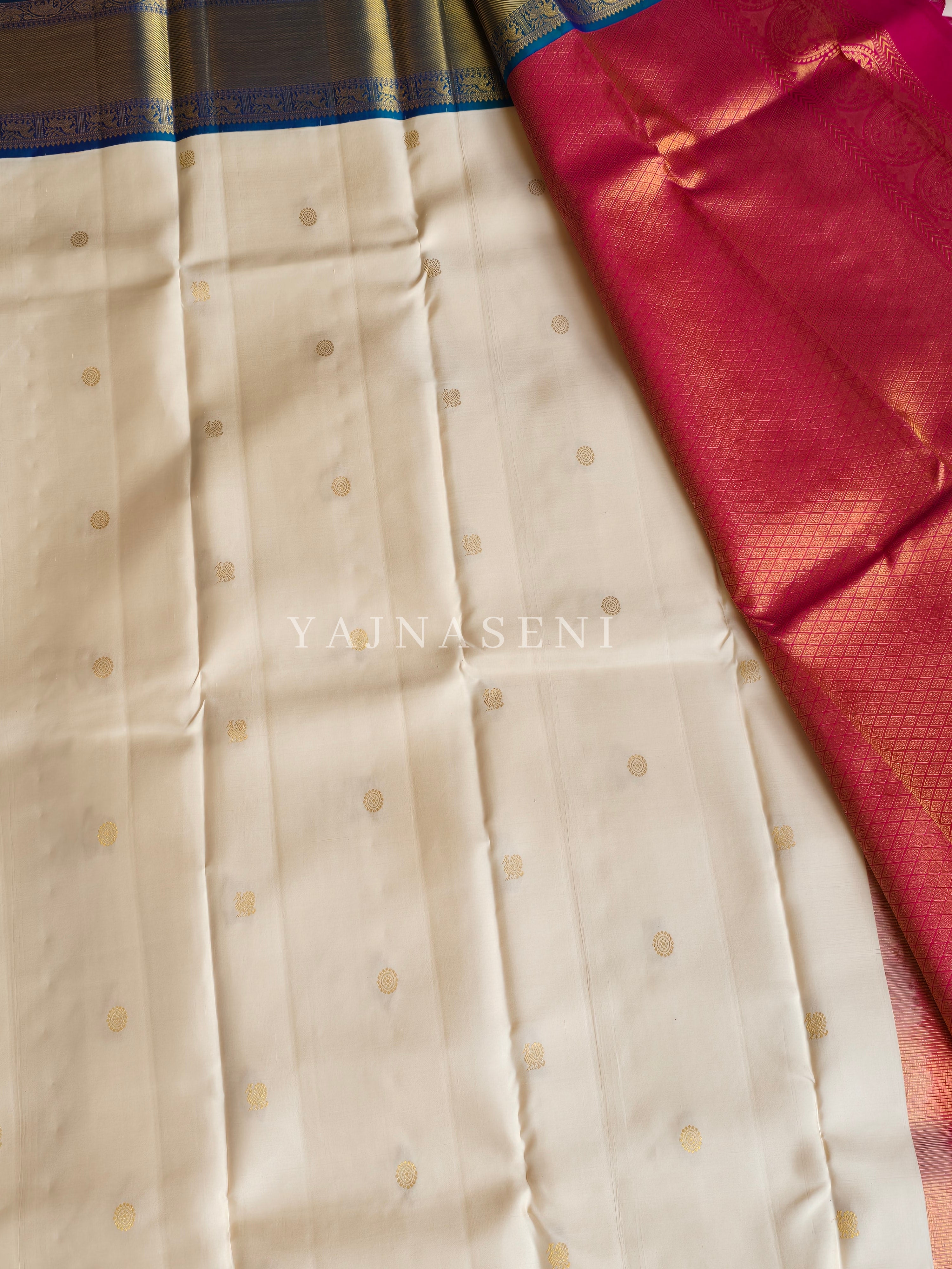 ROYAL HARMONY - Pure Kanjivaram Silk Saree with Gold Zari