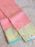 Load image into Gallery viewer, ETHEREAL DRIFT - Pure Kanjivaram Silk Saree with Gold Zari
