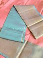 Load image into Gallery viewer, ETHEREAL DRIFT - Pure Kanjivaram Silk Saree with Gold Zari
