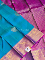 Load image into Gallery viewer, REGALIA TEMPTRESS - Pure Kanjivaram Silk Saree with Gold Zari
